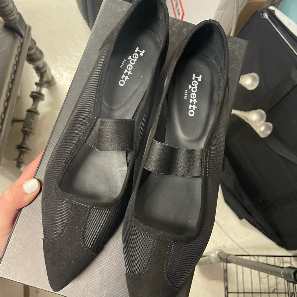 Brand new mesh repetto flats